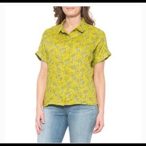 Rachel Zoe floral linen shirt